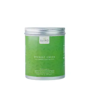 E.verest Green Tea - Big Tin Can - 100GM - Suiro Teas
