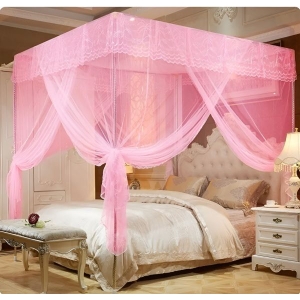 Exclusive Hanging Mosquito Net For King / Double Beds | Keeps Away Insects & Mosquitoes (Color & Design May Vary)