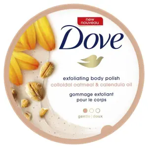 Exfoliating Body by Polish Scrub for Silky Skin Oatmeal & Calendula Oil Body Scrub 298g by Genuine Collection