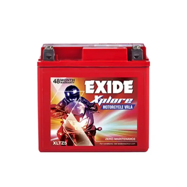 Exide Xplore VRLA XLTZ5 Motorcycle-Scooter Dry Battery For Motorbike - Image 2
