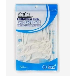 Extra Strong Dental Floss Pick- 50 Pcs