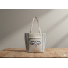 Eye Print Cotton Shoulder Bag for Women