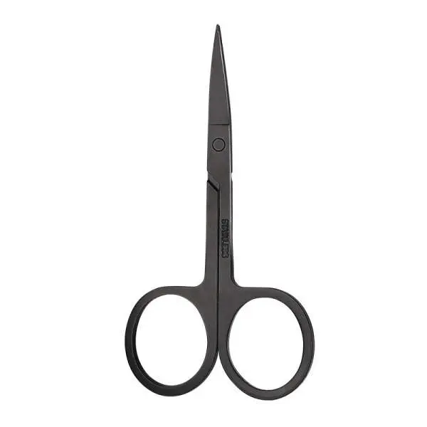 Eyebrow Tweezers Scissors, 2 Pcs Eyebrow Scissors Zinc Alloy Eyebrow Trimmer Scissor Eyebrow Kits for Hair Remover Facial Hair Eyebrows Care Black Eyebrow Scissor Set for Women and Men - Image 3