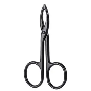 Eyebrow Tweezers Scissors, 2 Pcs Eyebrow Scissors Zinc Alloy Eyebrow Trimmer Scissor Eyebrow Kits for Hair Remover Facial Hair Eyebrows Care Black Eyebrow Scissor Set for Women and Men