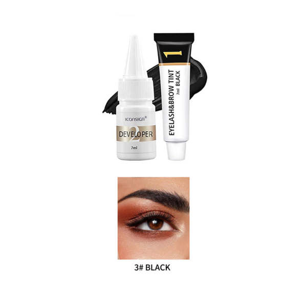 Eyelash & Eyebrow Tint Instant DYE Brow Tint Brow Lamination & Tint Kit Eyeash Tint Beauty Tool - Image 4