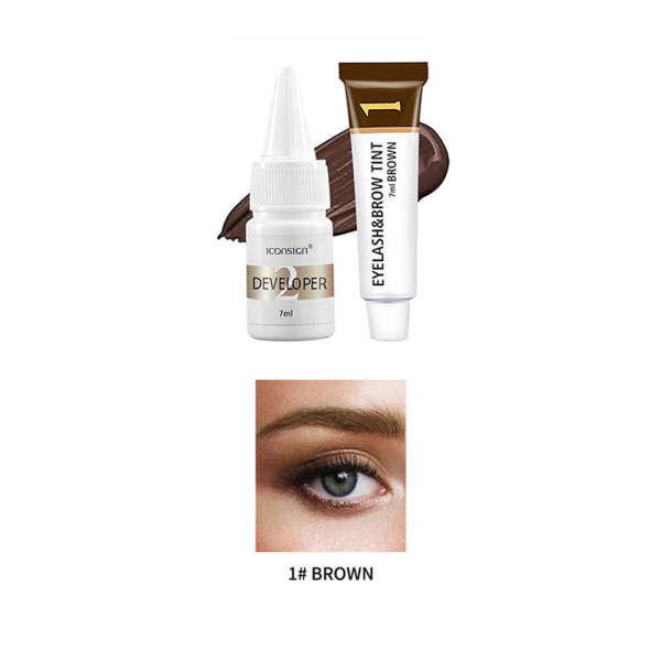 Eyelash & Eyebrow Tint Instant DYE Brow Tint Brow Lamination & Tint Kit Eyeash Tint Beauty Tool - Image 5