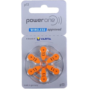 Power One P13 Hearing Aid Batteries 1.45V