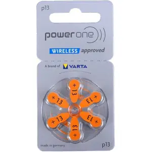 Power One P13 Hearing Aid Batteries 1.45V
