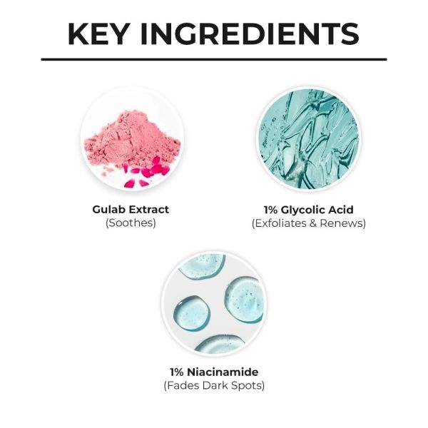 Dr. Sheth’s Gulab & Glycolic Acid Face Wash 100gm - Image 2
