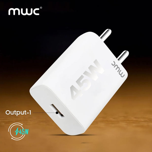 MWC USB-A 45W Flash Charging Travel Adapter | MUA45W | Compatible with All Brands | USB-A Port - White - Image 2