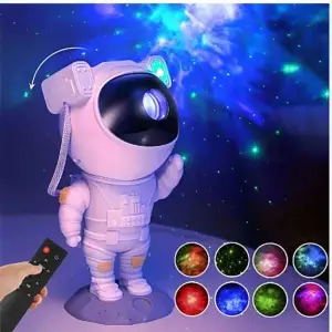Astronaut Light Projector Star Night Lamp Kids Astronomy Galaxy Bedroom Ceiling Decorations Starry Sky LED Robot Spaceman With Cable