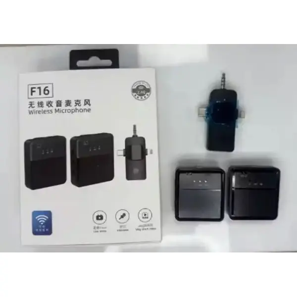 F16 Wireless Microphone Type-C Lightening & 3.5mm Interface - Image 3