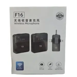 F16 Wireless Microphone Type-C Lightening & 3.5mm Interface