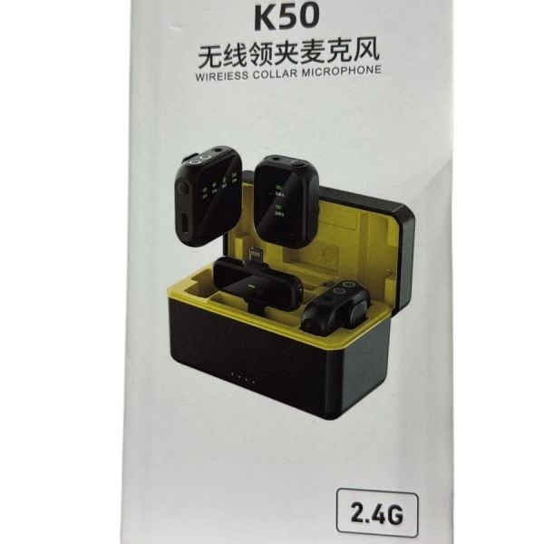 K50 Wireless Lavalier Mic Audio Video Microphone - Image 5