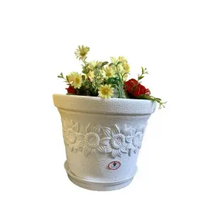 12 Inch Beautiful Sunny Flower Pot For Indoor Outdoor Garden