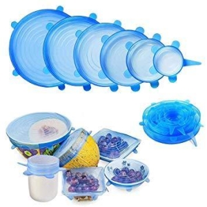 6Pcs/Set Perfect Seal Silicone Super Stretch Lids