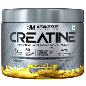 Bigmuscles Nutrition Creatine Monohydrate 155g (50 Serving) Mango Flavour