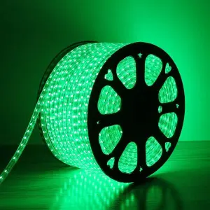 Strip Light Rope GREEN light with connector 10 meters, 1 pack
