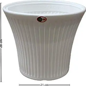 Gardens Need 100% Virgin Plastic Tancy Pot-12 Inch