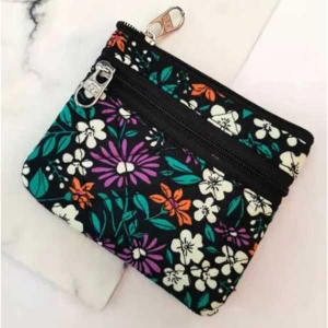 KOJA Women's Mini Coin Purse Genuine Leather Pouch Change Wallet with Key Ring 1