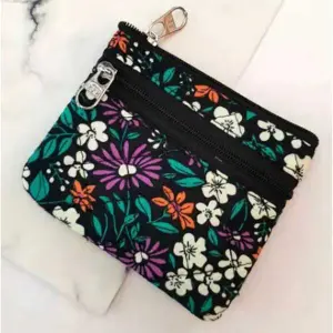 KOJA Women's Mini Coin Purse Genuine Leather Pouch Change Wallet with Key Ring 1