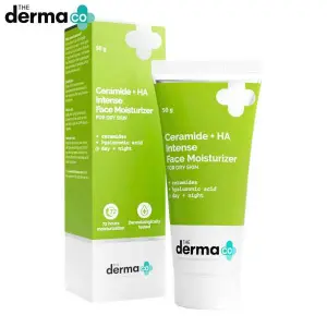 The Derma Co Ceramide + HA Intense Face Moisturizer, Dry Skin Moisturizer - 50 gm
