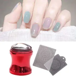 Professional Nail Art Stamper with Plate Set DIY Nail Art Beauty Tool Manicure Pedicure Nail Technician Equipment