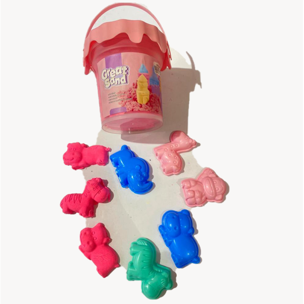 KOJA Colorful Cotton Sand Toy With Tools For Children's Dynamic Education 500g - Image 3