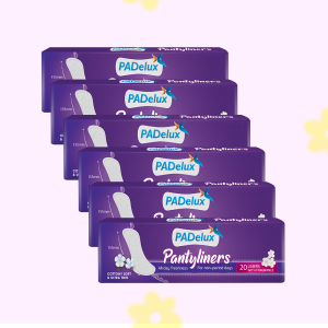 PADelux Pantyliner 155mm-20 Liners With fragnance (pack of 6)
