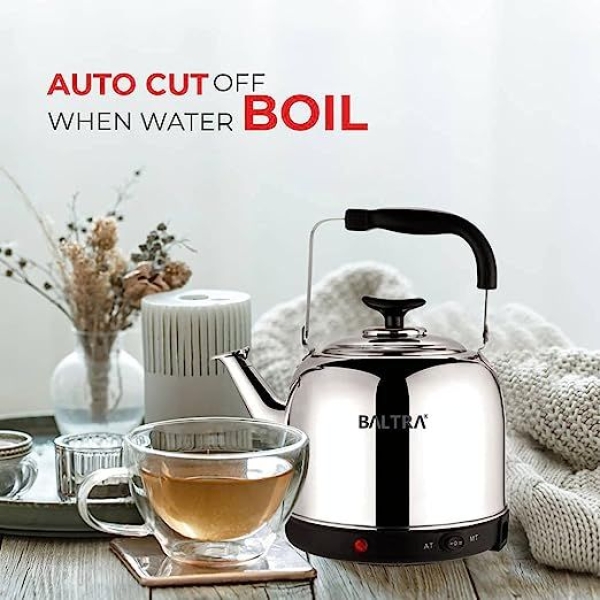 BALTRA Electric Whistling Kettle | Solid Plus | 5.5 Litres | Boil dry protection | Fast water boiling | Auto cut off function | High grade SS material | 1500 W | 12 Months Warranty - Image 5