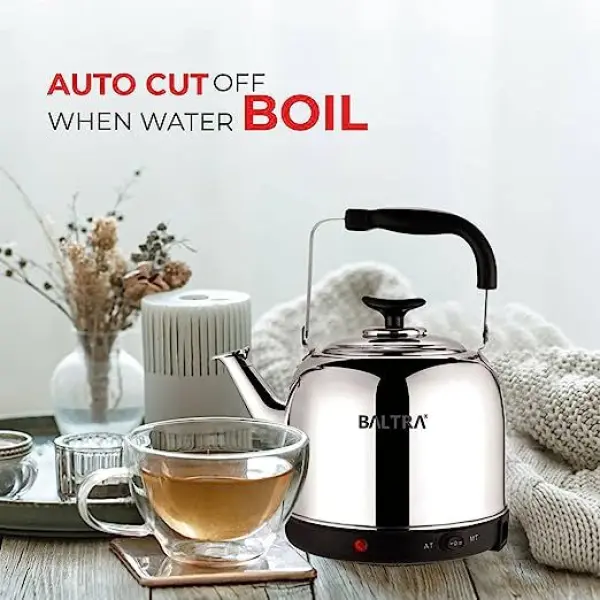 BALTRA Electric Whistling Kettle | Solid Plus | 4.5 Litres | Boil dry protection | Fast water boiling | Auto cut off function | High grade SS material | 1500 W | 12 Months Warranty - Image 5