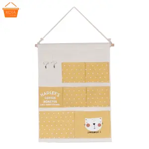 KOJA Korean The Door Closet, Wall Storage Decoration Pocket And Hanging Organizer for Bedroom, Bathroom