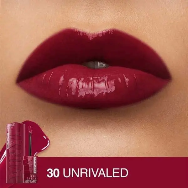 Maybelline New York SUPERSTAY VINYL INK liquid lipstick 30 UNRIVALED by Genuine Collection - Image 2