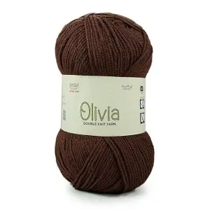 Ganga Oliva Knitting Yarn Brown Ola014 100 Grams