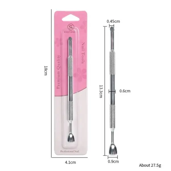 Cuticle Pusher + Nail Art Pre Polishing Sand Paper Set - Image 4