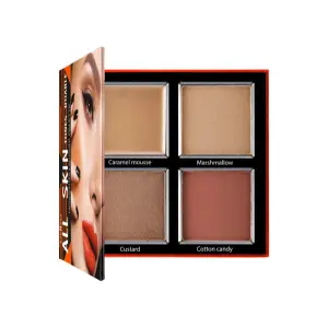 Odbo All Skin Tones Doable Highlighter x Blusher Palette OD101 03 By Genuine Collection