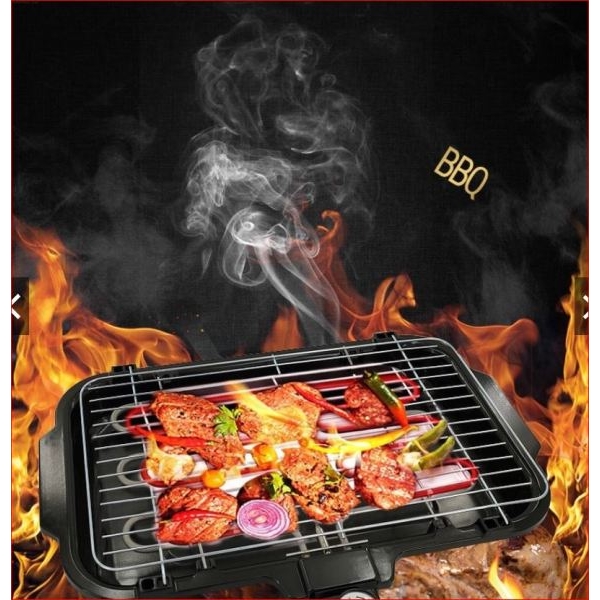 Electric Barbeque Grill and Barbeque Grill Toaster Multifunction Power: 2000W - Electric BBQ Grill With Free BBQ Stick | - Image 3