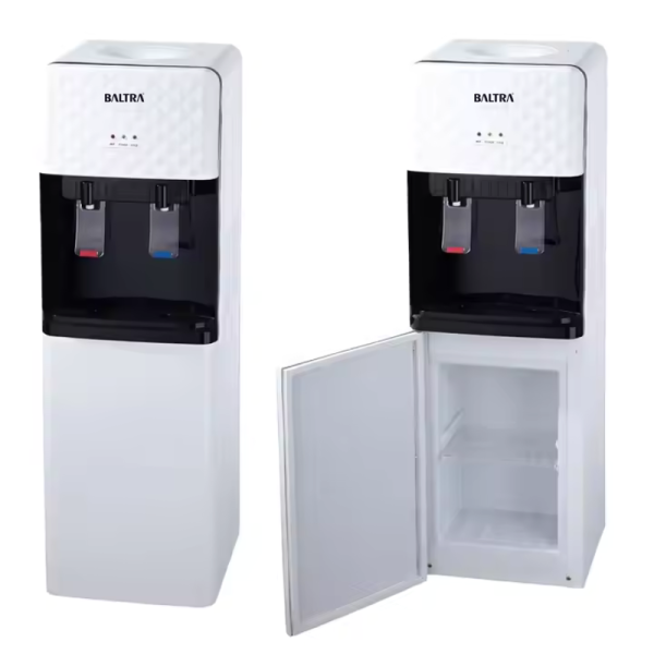 BALTRA Standing Water Dispenser | Claro | 2 taps for hot & normal water | Heating capability: 5 L/hr | Heating temperature: 90°C | Made with ABS material | Comes with a cabinet | 550 W | 12 Months warranty - Image 2