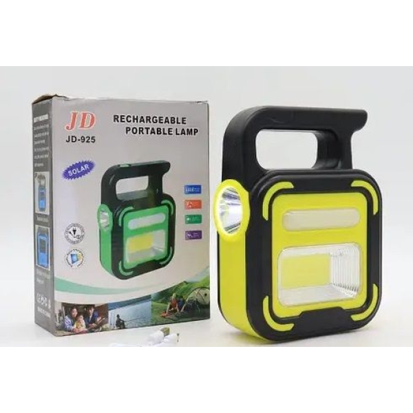 JD-925 Torch + Solar Rechargeable Portable Lamp - Image 3