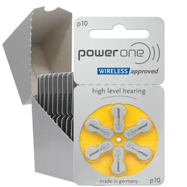 Power One P10 Hearing Aid Battery – 10 Strips Total 60 Batteries - Image 3