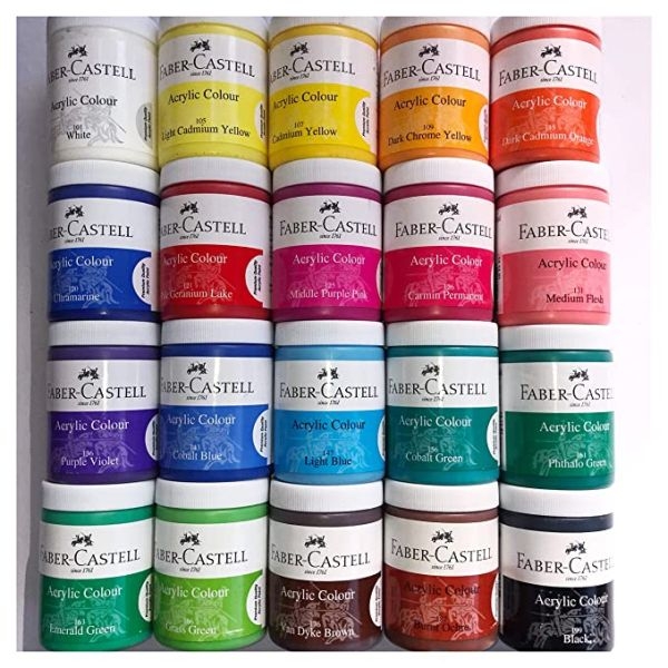 Faber-Castell Artist Acrylic Paint jar 140 ml - Image 3
