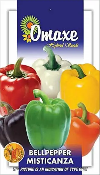 1 Packet Omaxe Bell Pepper Capsicum Mix Misticanza Exotic Seeds