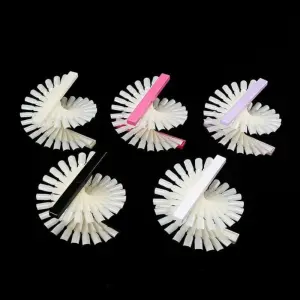 Fan Shape Nail Color Card 24 Color Display