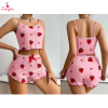 Fancyra 2 Piece Pajama Set for Women Sleeveless Cami Top and Shorts Pajama Set
