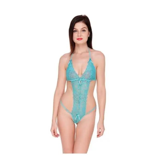 Fancyra Babydoll Lingerie Aqua Color Free Size for Women - Image 4