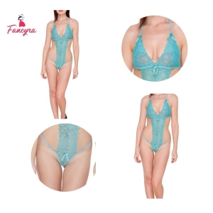 Fancyra Babydoll Lingerie Aqua Color Free Size for Women