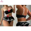 Fancyra Babydoll Lingerie Crop Top & Lingerie Set Flirty Nightwear for Women