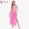 Fancyra Babydoll Lingerie Lace High Split Maxi Long Gown V Neck Mesh Sleepwear For Women Free Size