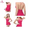 Fancyra Babydoll Nightwear Net Above Knee Lingerie with Panty Free Size