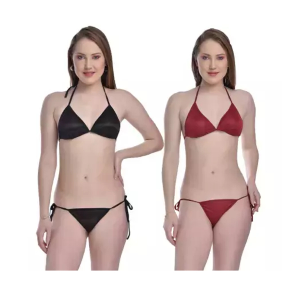 Fancyra Bikini Bra Panty Lingerie Combo Set For Women Free Size - Image 2
